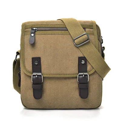 Wear-Resistant Button-Up Crossbody Single-Shoulder Bag