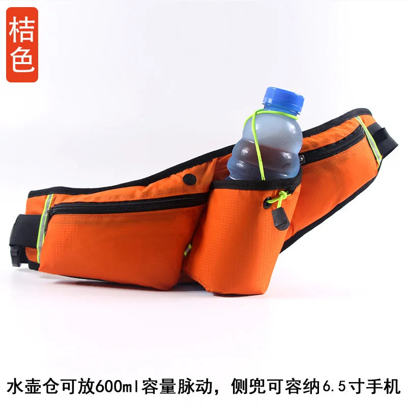Waterproof Nylon Waist Bag Multi-Function Running Kettle Marathon 6 5 Inch Mobile Phone Fitness