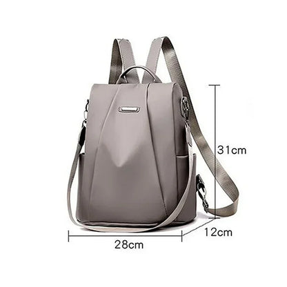Nylon Solid Color Lightweight Waterproof Large Capacity Detachable Shoulder Strap Multi Functional