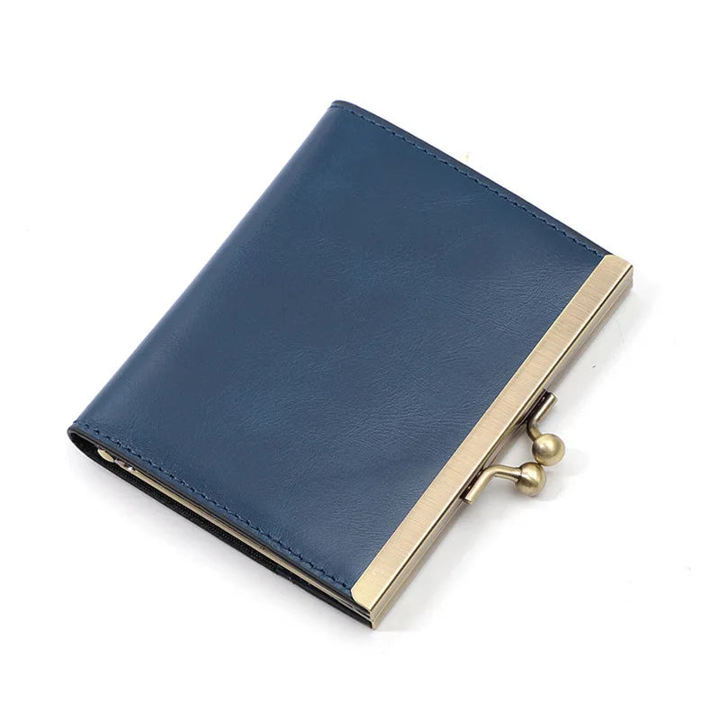 Head Layer Oil Wax Cattle Pickups Cover Ladies Retro Certificate Bag Multi Card Real Pickup