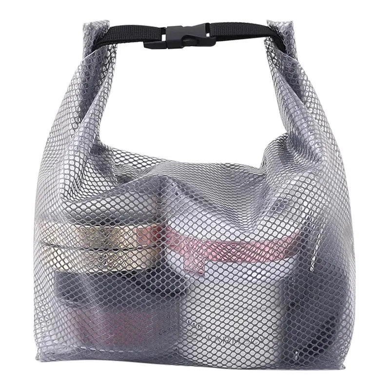 Unisex Waterproof Drawstring Storage Bag Large Capacity Swimming Toiletry Pouch Gym Laundry Bathroom