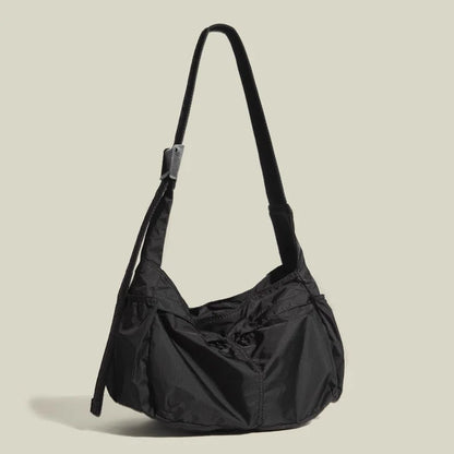 Large Capacity Casual Sport Tote Shoulder Bag Lightweight Waterproof Nylon Crossbody Bags Men Women