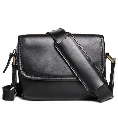 Crazy Horse Leather Retro Men S Shoulder Bag Women Diagonal Cross Large Capacity Ipad Storage