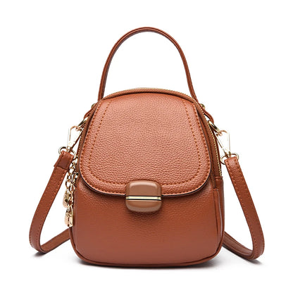 Mini PU Leather Crossbody Bag for Women