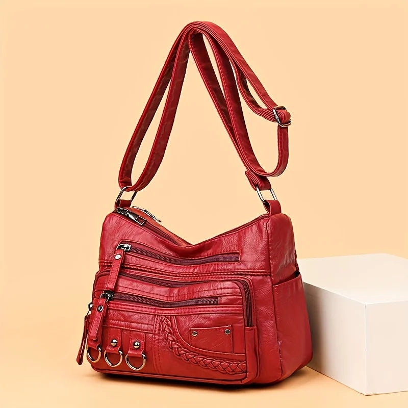 Multi-Pocket Crossbody Bag for Women – Large Capacity Shoulder Purse