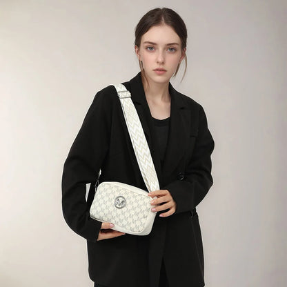 M Pattern Crossbody Bag for Women | Retro Monogram Purse