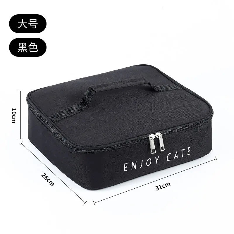 Cartoon Cute Lunch Box Bag Aluminum Foil Thickened Hand Carry Bento Student Canvas Insulated Rice