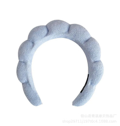 Puffy Spa Headband – Fluffy Terry Cloth Face Wash Hair Hoop