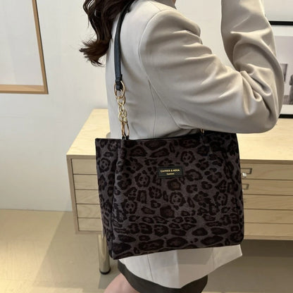 Large Capacity Underarm Bag Leather Handles Women S Commuter Office Shoulder Bags