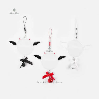 Ita Bag Pin Badge Protector – Angel & Devil Wings with Bell Charm