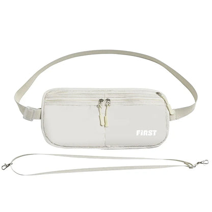 Multifunctional Folding Breathable Sports Casual Canvas Invisible Anti-Theft Close Riding Belt Bag
