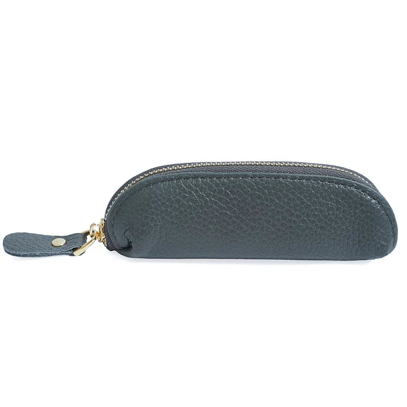 Leather Mini Coin Purse Long Cute Zipper Bag Ladies Cowhine Small