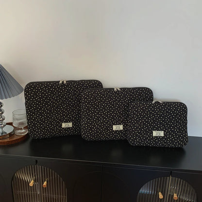 Casual Commute Laptop Sleeve Floral Quilted Shockproof Scratch Resistant Multi Size Clutch Bag Women