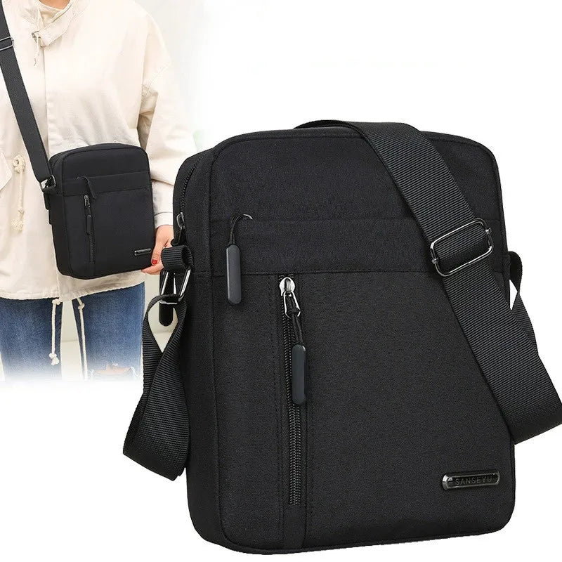 Men's Messenger Bag – Large Capacity Shoulder Bag for Travel & Business