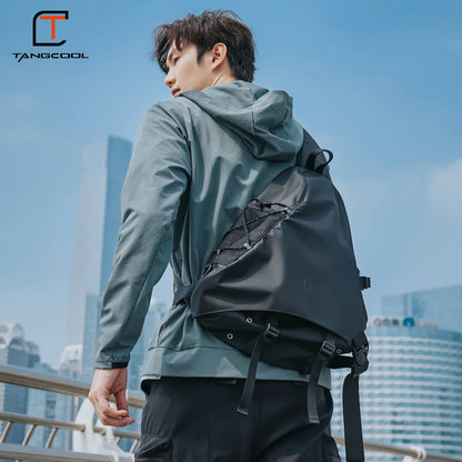 Oxford Cloth Men S Single-Shoulder Bag Casual Fashionable Large-Capacity Chest Bag Men - Waterproof