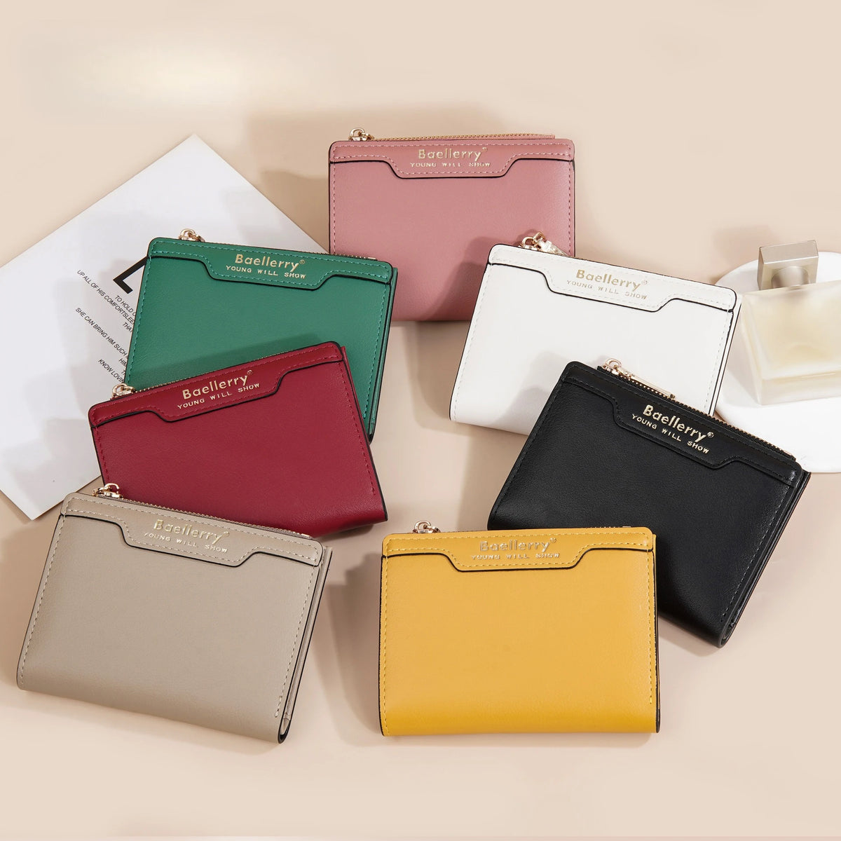 Ladies Short Wallet Fashionable Versatile Multiple Slots