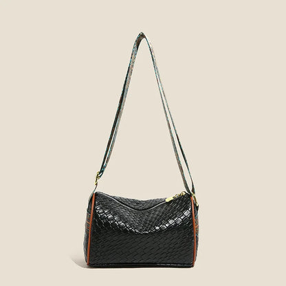 Single Shoulder Armpit Bag Stylish Woven Woman Retro Simple Versatile Commuter Large-Capacity