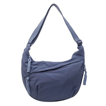 Crescent Crossbody Bag for Women – Lightweight Nylon Shoulder Bag