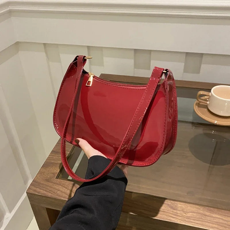 Retro PU Leather Hobo Shoulder Bag – Casual Women's Underarm Purse