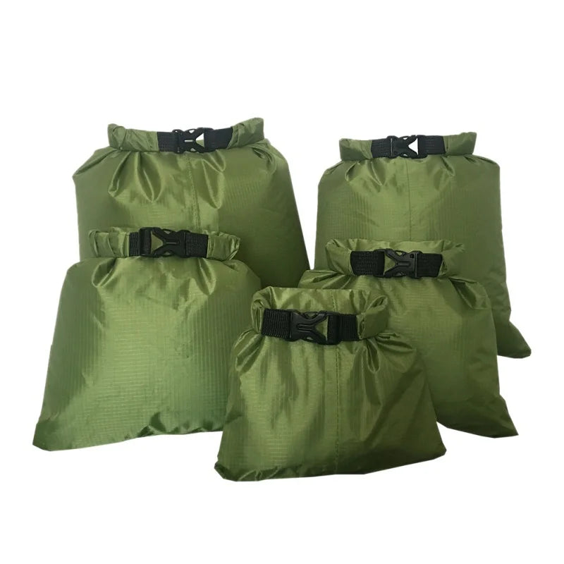 Homefish 5pcs Waterproof Dry Bag Camping Drifting Hiking Swimming Rafting Kayaking River Trekking