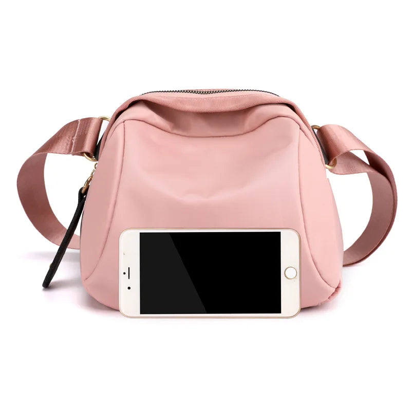 Dome Crossbody Bag – Lightweight Wide Strap Shoulder Purse for Women
