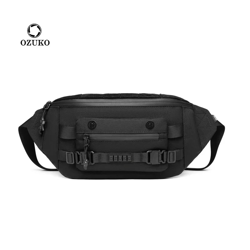 Tactical Waist Bag Function Breast Large Capacity Male Crossbody Outdoor Waterproof - Waterproof