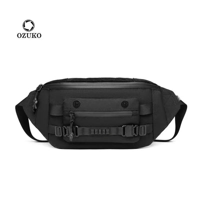 Tactical Waist Bag Function Breast Large Capacity Male Crossbody Outdoor Waterproof - Waterproof