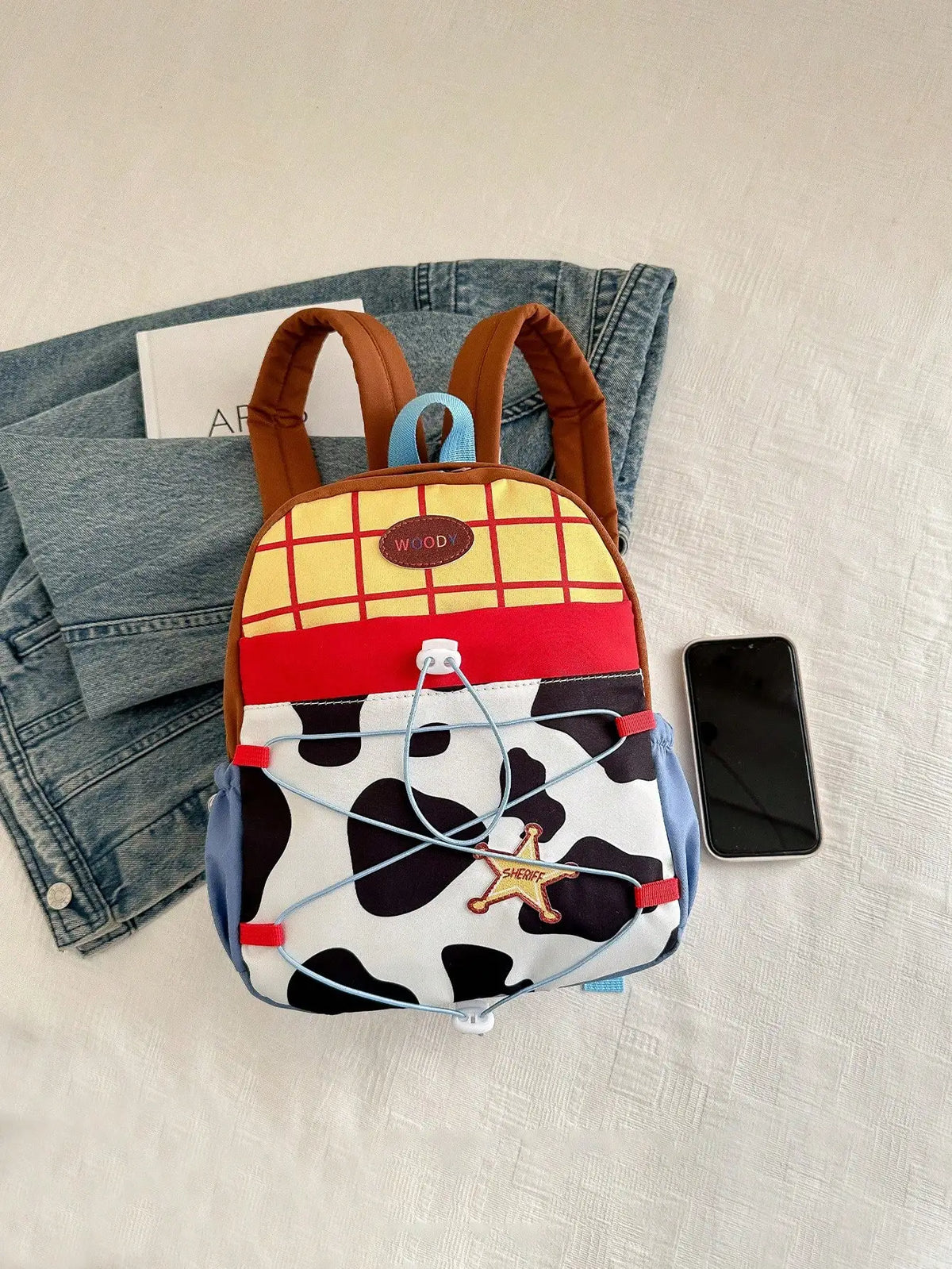 Fashionable Casual Women S Backpack Cute Cow Print Soft Durable Fabric Suitable Daily Use - Soft