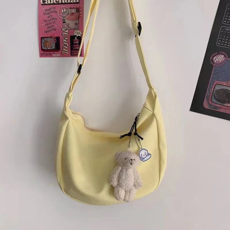 Minimalist Nylon Hobo Bag – Lightweight Adjustable Strap Crossbody