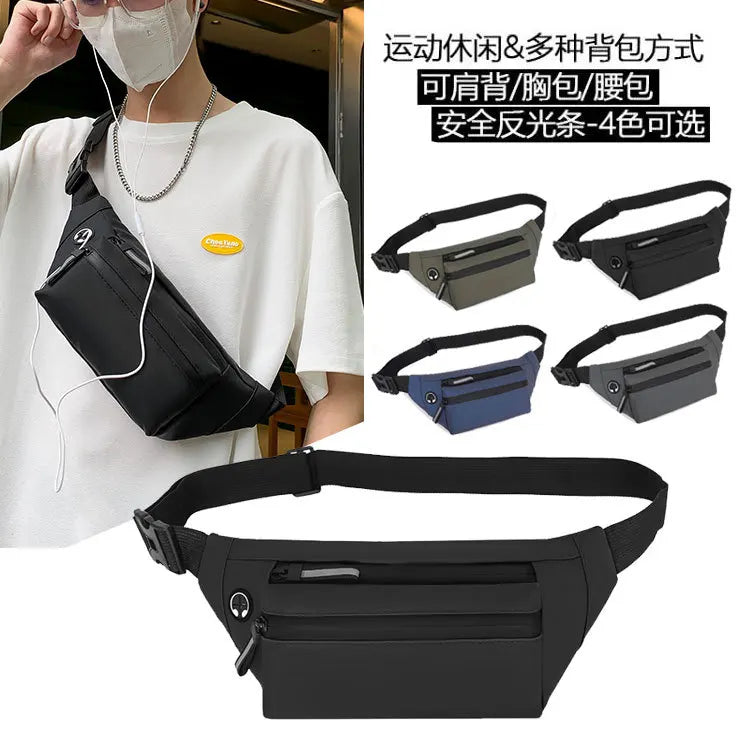 Outdoor Mobile Phone Waist Bag Retro Waterproof Cycling Men S Oblique Across Chest Dry Flexible