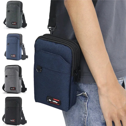 Waterproof Waist Bag Purse Single Double Layer Outdoor Military Waist Fanny Pack Men Phone Pouch