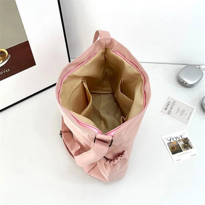 Canvas Shoulder Bag Large Capacity Nylon Underarm Tote