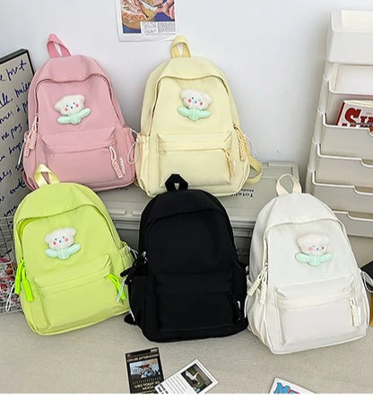 Schoolbag Study Female School Simple All Build Girl Heart Large Capacity Waterproof Backpack