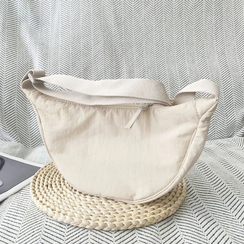 Crescent Crossbody Bag – Lightweight Shoulder Purse with Adjustable Strap