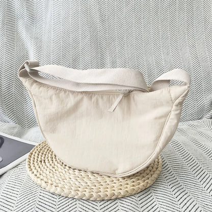Crescent Crossbody Bag – Lightweight Shoulder Purse with Adjustable Strap