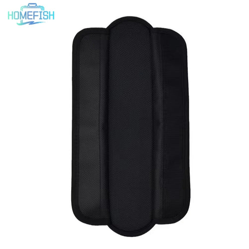 Homefish Black Dual Backpack Shoulder Pad Stress Reducing Wider Schoolbag Strap Weight Comfort
