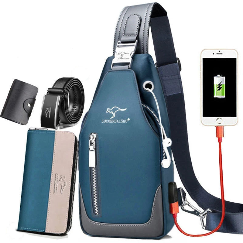 Crossbody Sling Bag – Waterproof Waist Bag for Sports and Travel