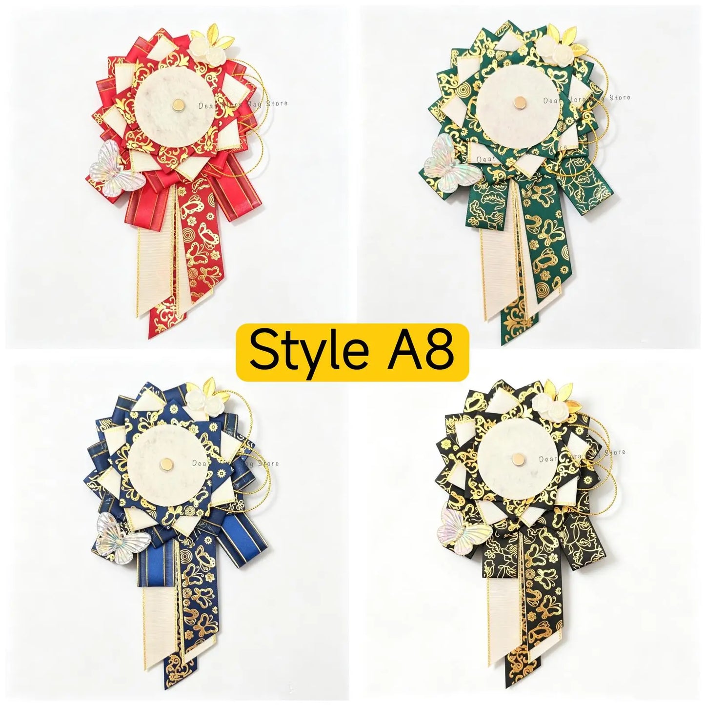 Itabag Ribbon Flower Badge Stand – Anime Pin Display Decoration
