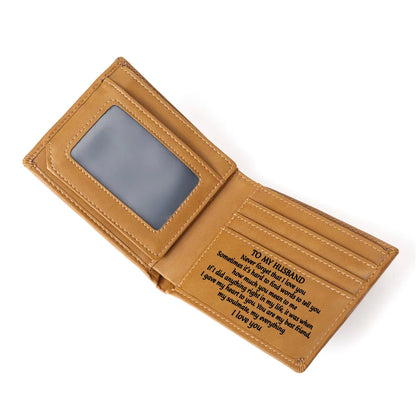 Left Right Loose-Leaf Pu Yellow Brown Men S Wallet Multi-Clip Short Money Clip Laser Engraving