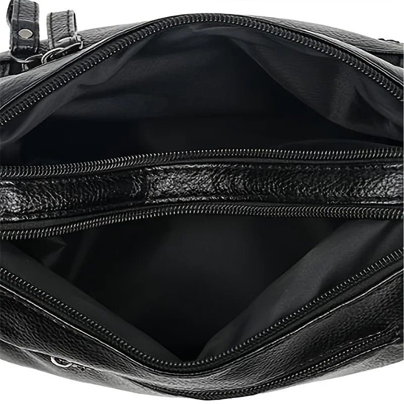 Crossbody Bag Women – Vintage Multi-Pocket Shoulder Purse