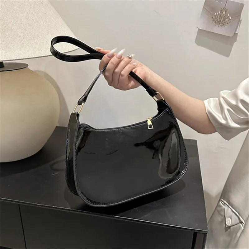 PU Leather Underarm Bag for Women – Minimalist Shoulder Tote