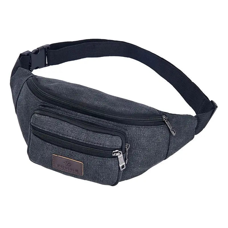 Men S Outdoor Simple Shoulder Crossbody Bag Sports Canvas Wear-Resistant Waterproof Backpack