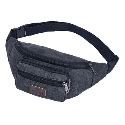 Men S Outdoor Simple Shoulder Crossbody Bag Sports Canvas Wear-Resistant Waterproof Backpack