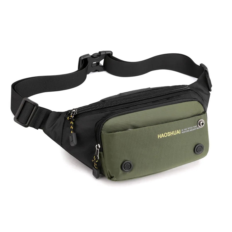 Multifunctional Outdoor Leisure Men S Chest Bag Cross Body Travel Large Capacity Mobile Phone
