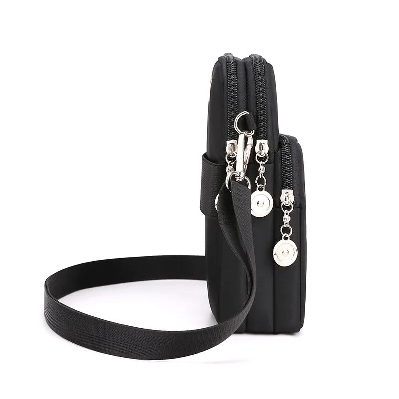 Crossbody Phone Bag with Headphone Hole & Adjustable Strap