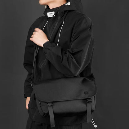 Travel Large-Capacity Crossbody Bag Solid Color Square Business Messenger Bag Men S Waterproof