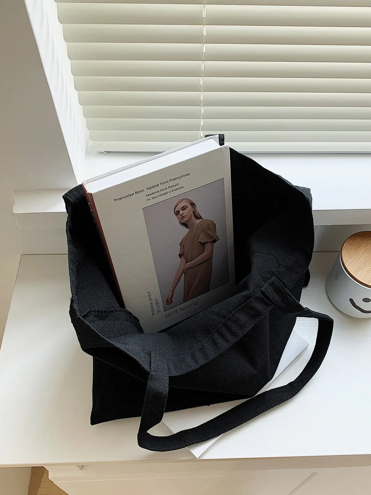 Casual Fashionable Women S Shopping Bag Lightweight Durable Canvas Tote Large Capacity Suitable