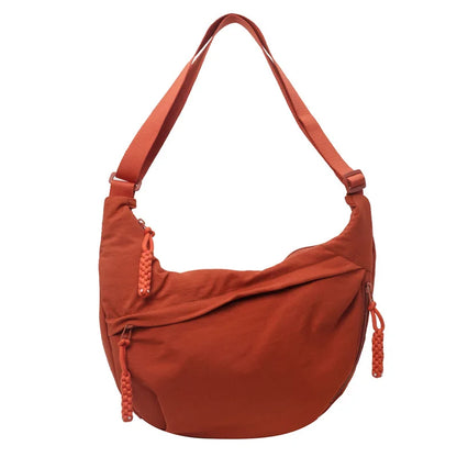 Nylon Crescent Crossbody Bag for Women – Lightweight & Large Capacity