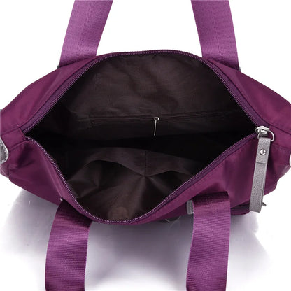 Large Capacity Portable Shoulder Bag Fashionable Oxford Cloth Nylon Casual Women S Bag
