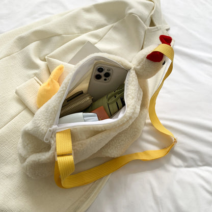 Creative Cute Chicken Shaped Bag Women S Cartoon Crossbody Bags Teen Girl S Handbag Shoulder Bag